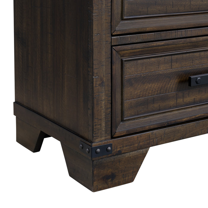 Colorado City 5-Drawer Chest in Charcoal
