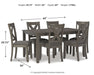 Caitbrook Dining Table and Chairs (Set of 7) - Furniture House (VA)