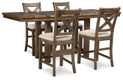 Moriville Counter Height Dining Set - Furniture House (VA)