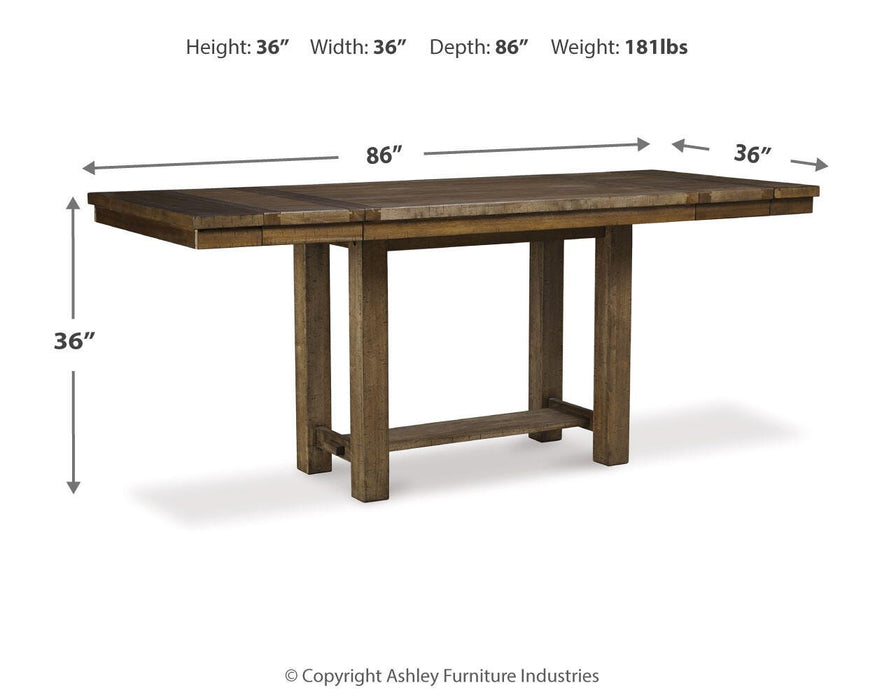 Moriville Counter Height Dining Set - Furniture House (VA)