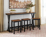 Wildenauer Counter Height Dining Table and 3 Barstools Set - Furniture House (VA)