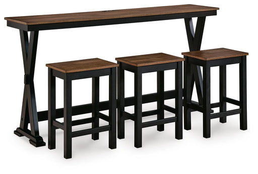 Wildenauer Counter Height Dining Table and 3 Barstools Set - Furniture House (VA)