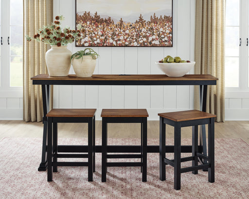 Wildenauer Counter Height Dining Table and 3 Barstools Set - Furniture House (VA)