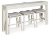 Robbinsdale Counter Height Dining Table and 3 Barstools Set - Furniture House (VA)