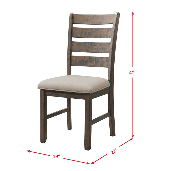 Jax 5PC Dining Set - Table, 4 Ladder Side Chairs