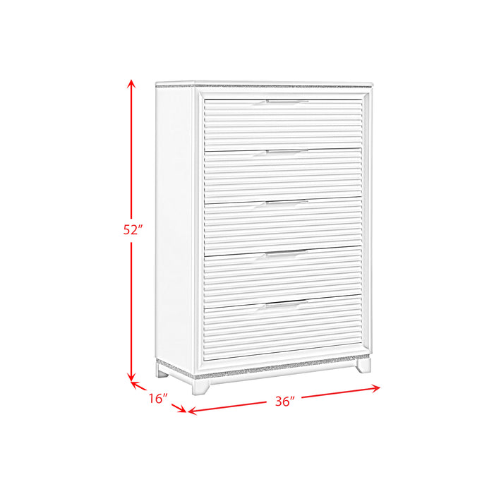 Denmark UPH Bedroom Set with Lights
