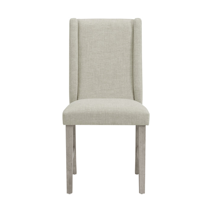 Eleanor Dining Side Chair with Heirloom Fabric in White (2 Per Carton)