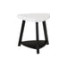 Trinity White Marble Top End Table - Furniture House (VA)