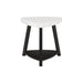 Trinity White Marble Top End Table - Furniture House (VA)