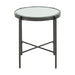 Vienna Round End Table with Glass Top - Furniture House (VA)