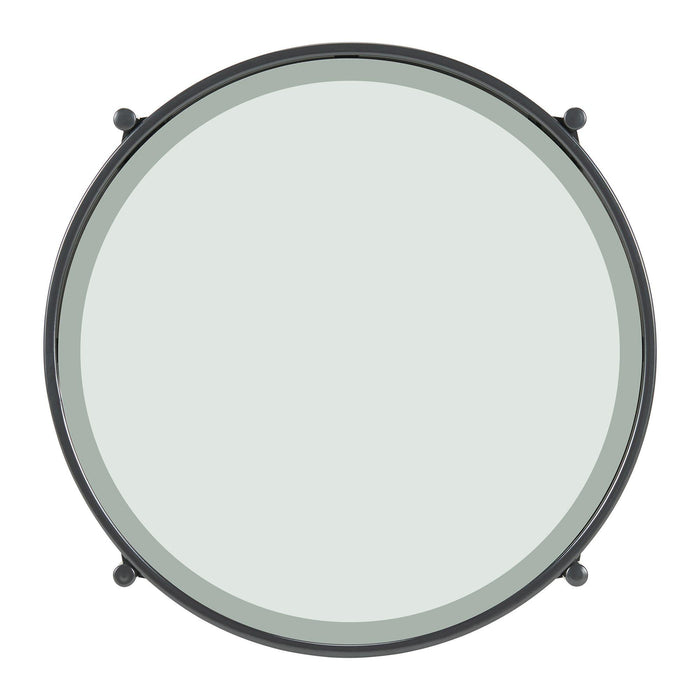 Vienna Round End Table with Glass Top - Furniture House (VA)