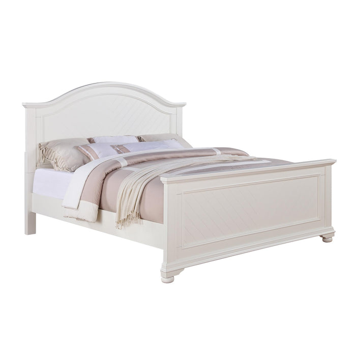 Brookpine White King Panel Bed - Furniture House (VA)