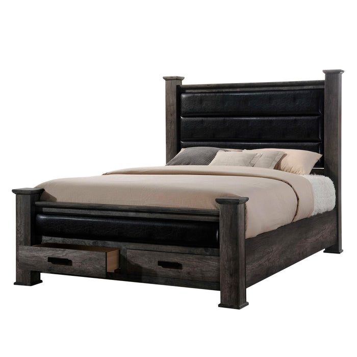 Nathan Queen Storage Poster Bed - Furniture House (VA)