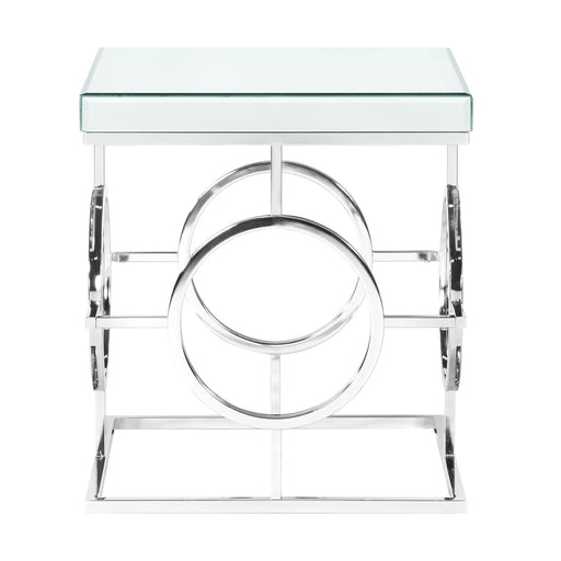 Pearl Square Mirrored End Table - Furniture House (VA)