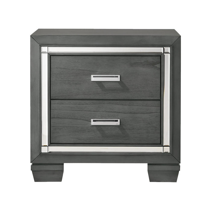 Titanium 2-Drawer Nightstand - Furniture House (VA)