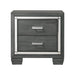 Titanium 2-Drawer Nightstand - Furniture House (VA)