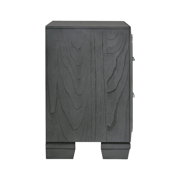 Titanium 2-Drawer Nightstand - Furniture House (VA)