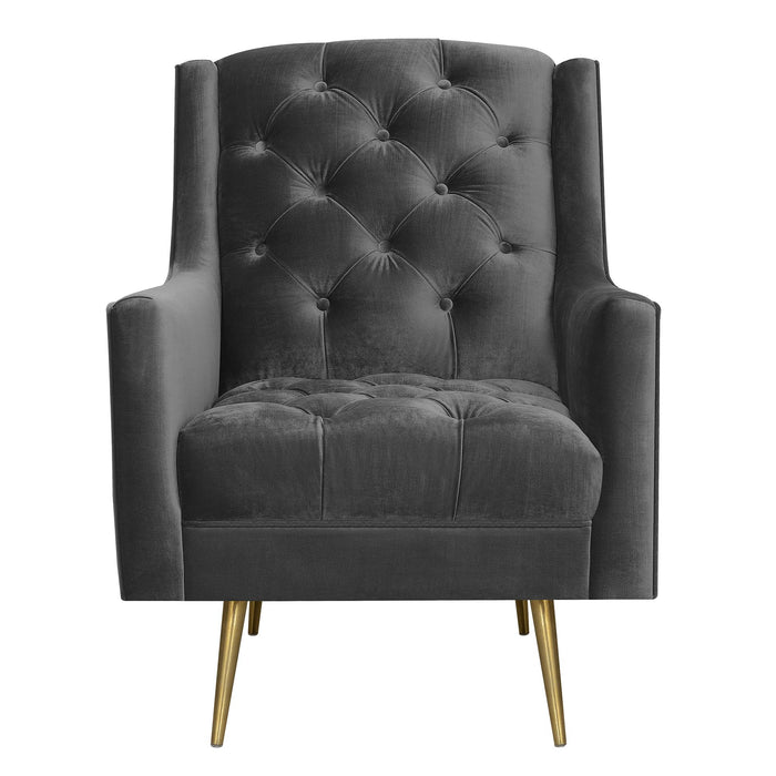 Bryan Accent Chair w/ Gold Legs