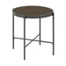 Vienna Round End Table with Wooden Top - Furniture House (VA)