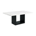 Valentino White Marble Standard Height Dining Table - Furniture House (VA)