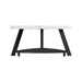 Trinity White Marble Top Coffee Table - Furniture House (VA)