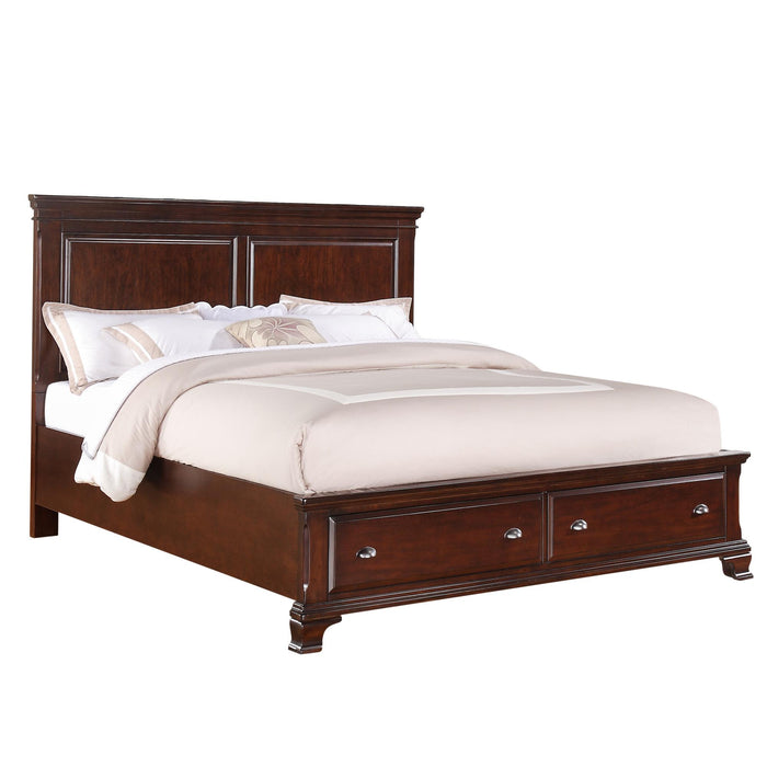 Canton Cherry King Storage Bed - Furniture House (VA)