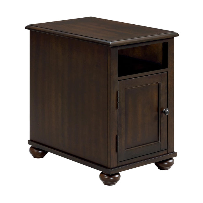 Wagner Chairside Table with USB in Cherry - Furniture House (VA)