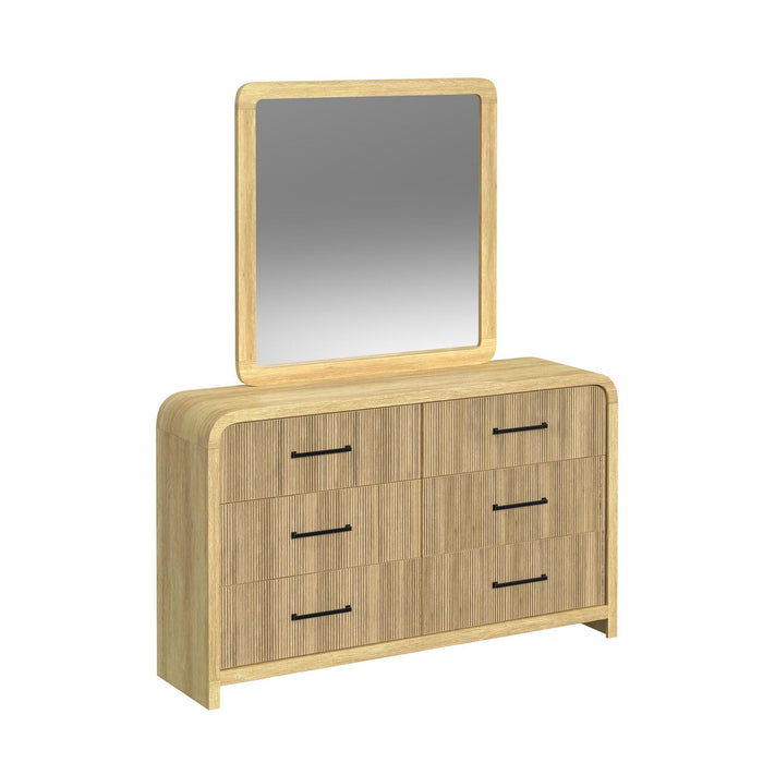 Ridgemont Dresser and Mirror Set in Natural - Furniture House (VA)