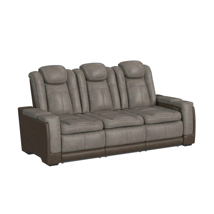 Lantana Power Motion Sofa with Power Headrest, Led, DDT, reading light and PWS in Rocky Grey/Brown
