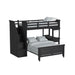 Hampton Kids Over Loft with Staircase and Desk with Speaker - Furniture House (VA)