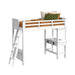 Hampton Kids Loft with Ladder and Desk with Speaker Bedroom Set - Furniture House (VA)