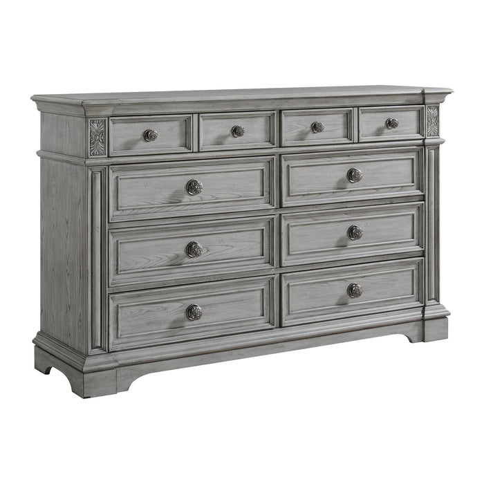 Glenmore 8-Drawer Dresser in Aged Grey - Furniture House (VA)
