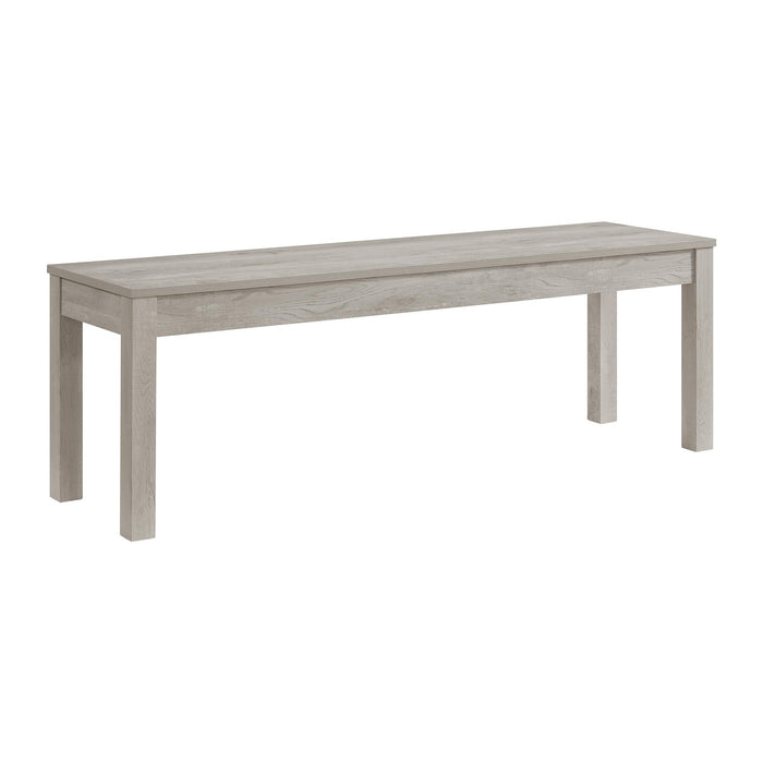 Eleanor Dining Bench in White - Furniture House (VA)