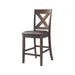 Alex Counter Side Chair W/Brown PU Espresso (2 Per Pack) - Furniture House (VA)
