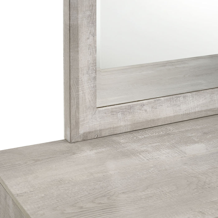 Ellen Dresser & Mirror Set White