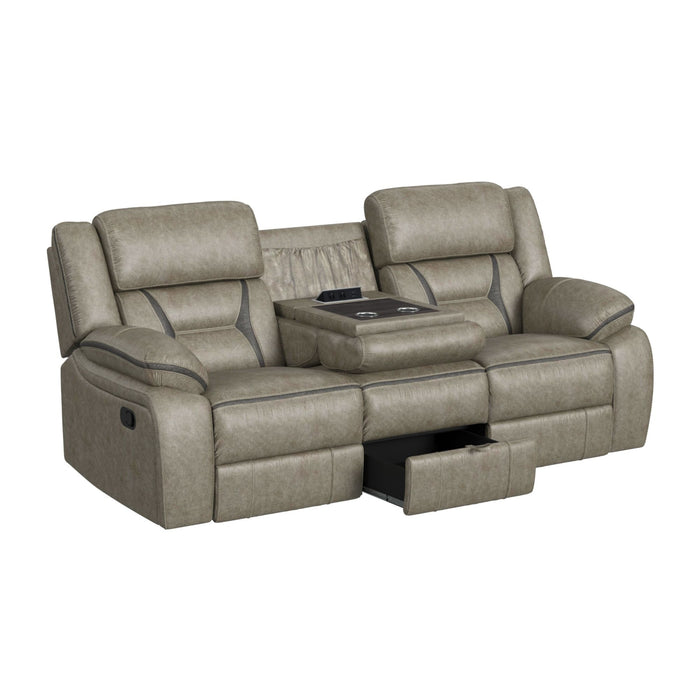 Engage 2PC Living Room Set in Corral Grey-Sofa & Loveseat