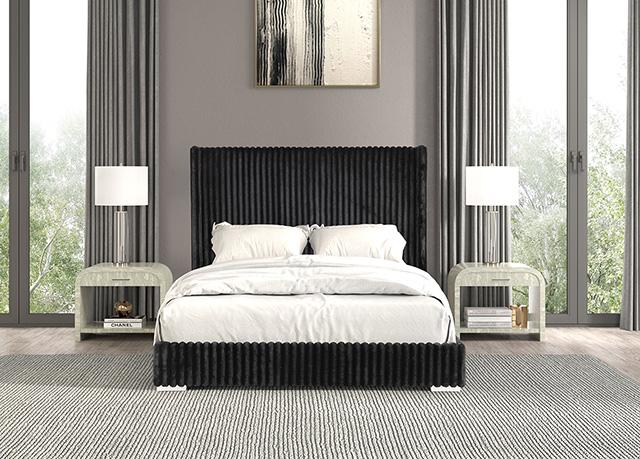Cadwell E.King, Queen, & Full Bed White, Gray, & Black - Furniture House (VA)
