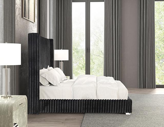 Cadwell E.King, Queen, & Full Bed White, Gray, & Black - Furniture House (VA)