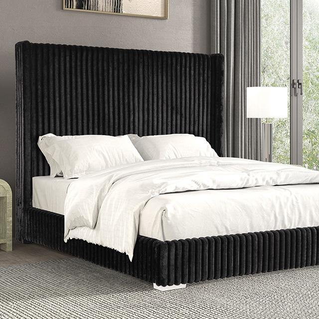 Cadwell E.King, Queen, & Full Bed White, Gray, & Black - Furniture House (VA)