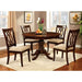 Carlisle Brown Cherry Round Dining Table - Furniture House (VA)