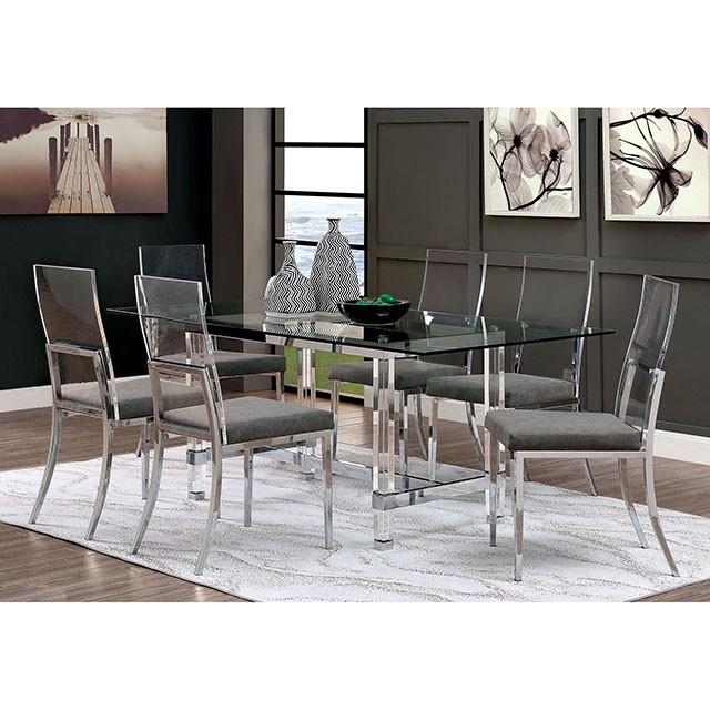 Casper Chrome Dining Table - Furniture House (VA)