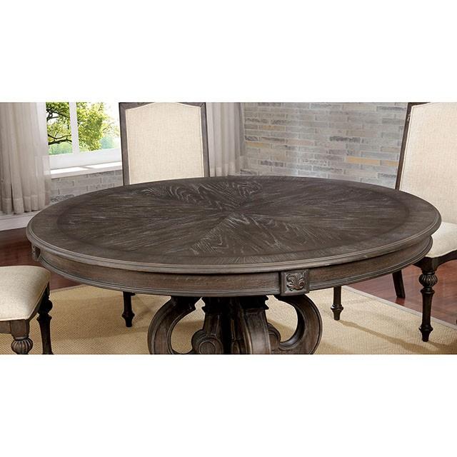 Arcadia Rustic Natural Tone Round Dining Table - Furniture House (VA)