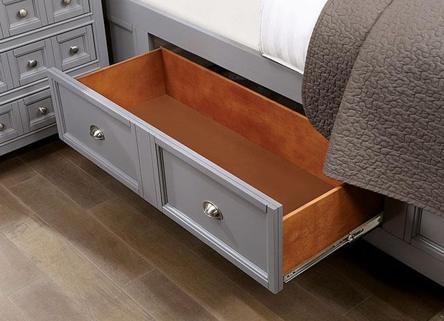 CASTLILE Queen Bed, Gray - Furniture House (VA)