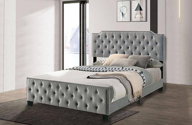 Charlize Bed Grey & Navy