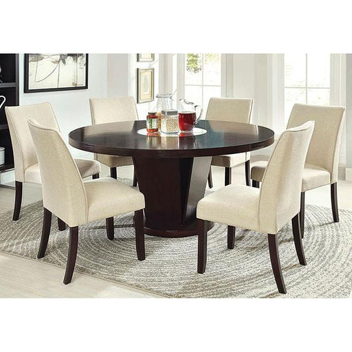 Cimma Espresso Round Dining Table - Furniture House (VA)