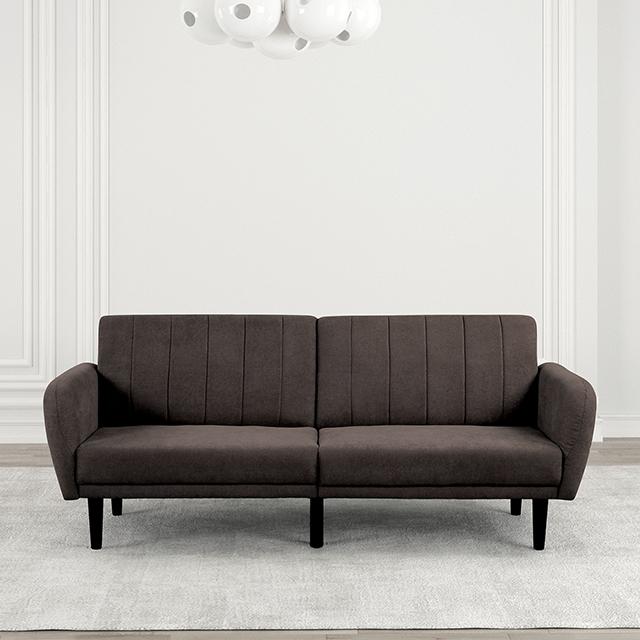 Aristide Futon Sofa Grey & Brown - Furniture House (VA)