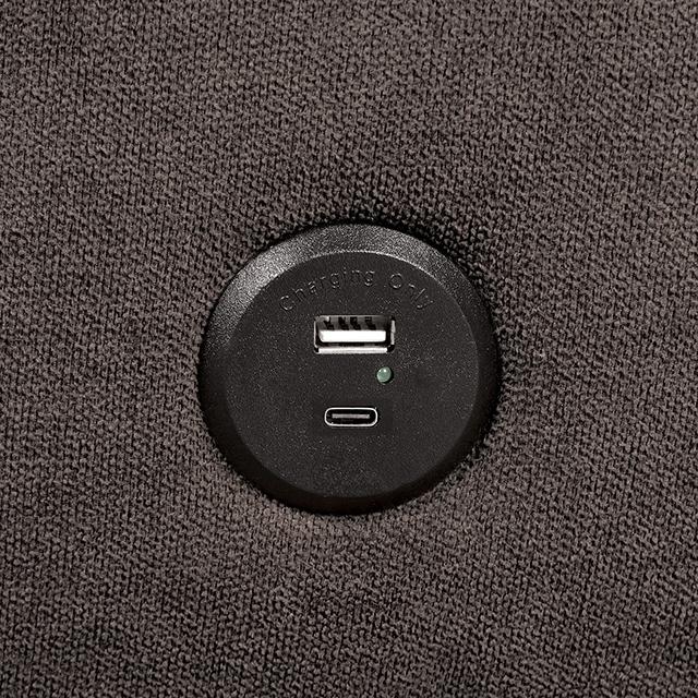 Aristide Futon Sofa Grey & Brown - Furniture House (VA)