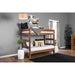Arlette Twin/Twin Bunk Bed Brown, Black, Gray, & White - Furniture House (VA)