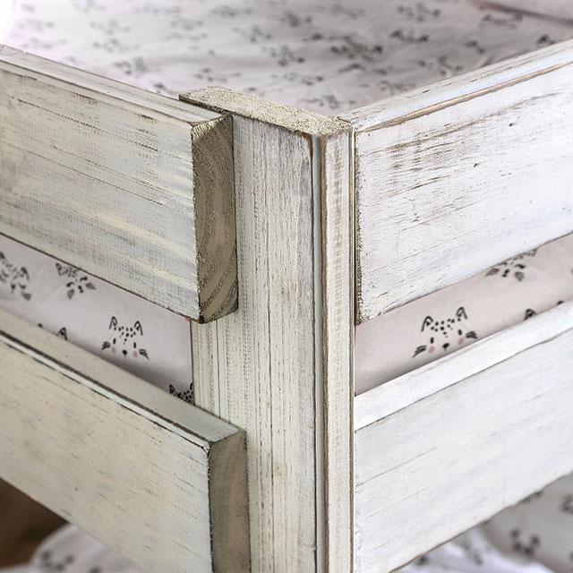 Arlette Twin/Twin Bunk Bed Brown, Black, Gray, & White - Furniture House (VA)