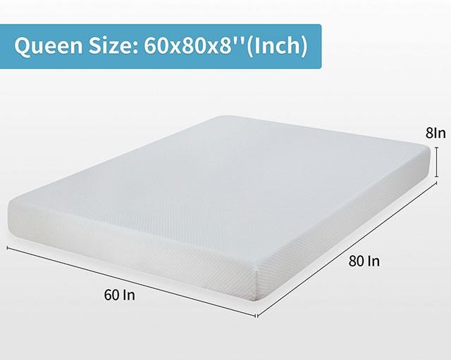 Artemisia 8" Memory Foam Mattress White - Furniture House (VA)